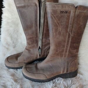 Teva Brown Leather Tall Boots
